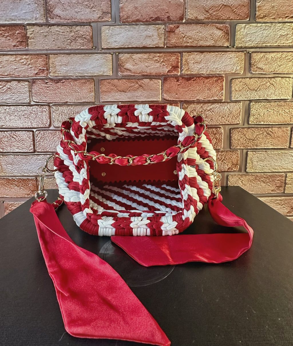 The Candy Cane Clutch Crossbody