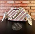 The Strawberries & Cream Striped Clutch/Crossbody
