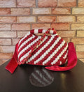 The Candy Cane Clutch Crossbody
